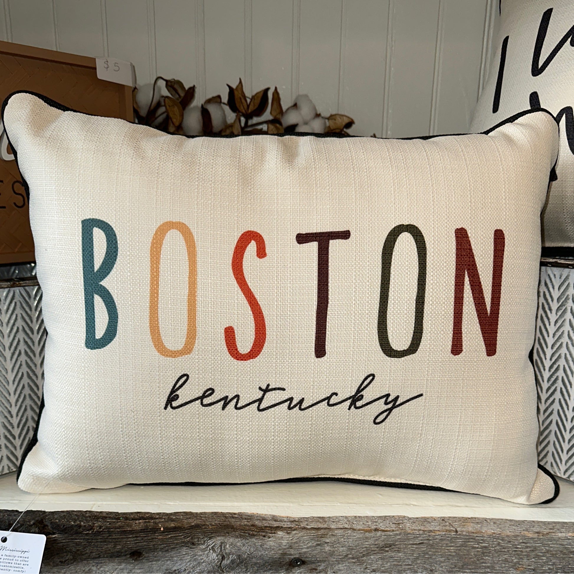 Songbird Boston Kentucky Pillow