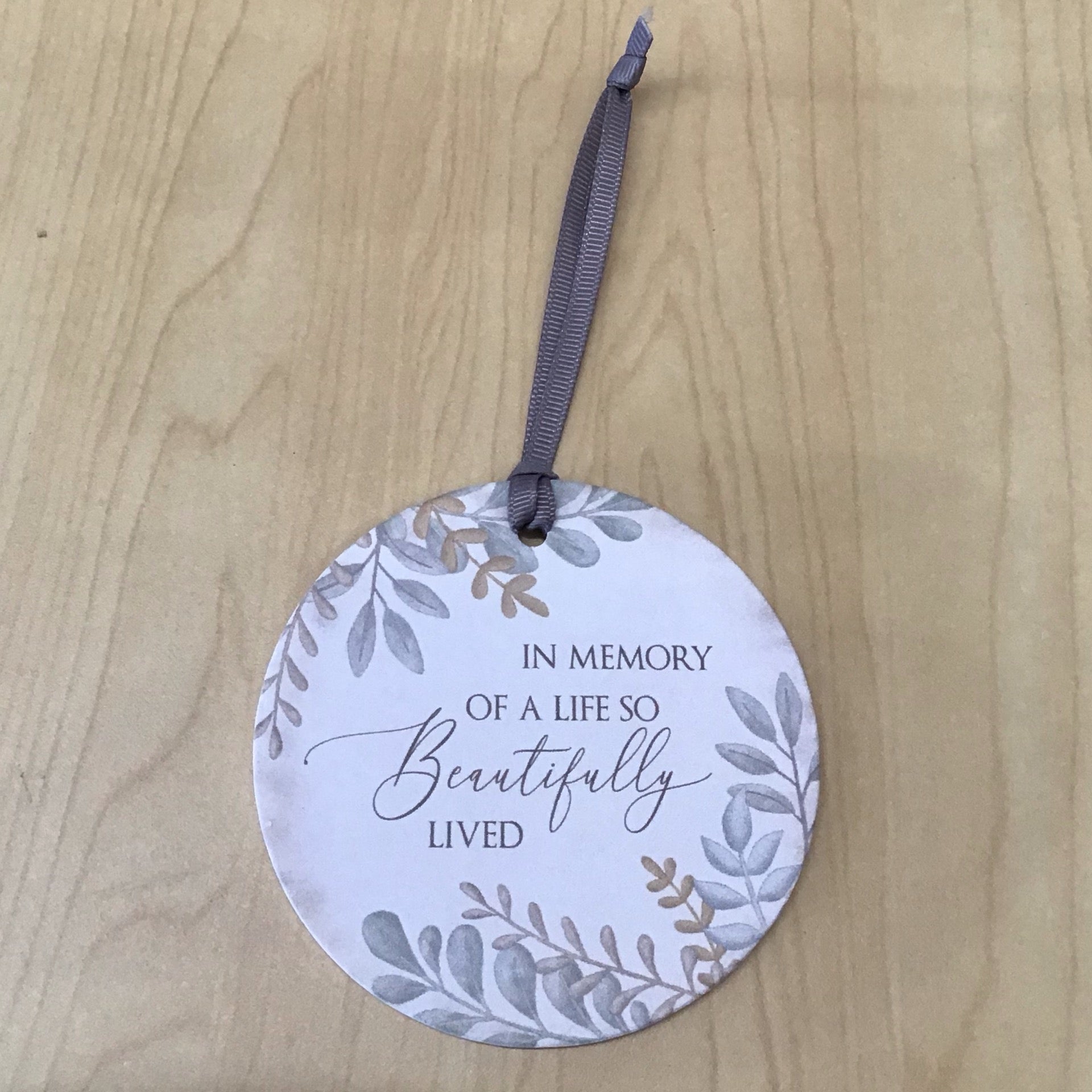 In Memory Of A Life So Beautifully Lived Ornament