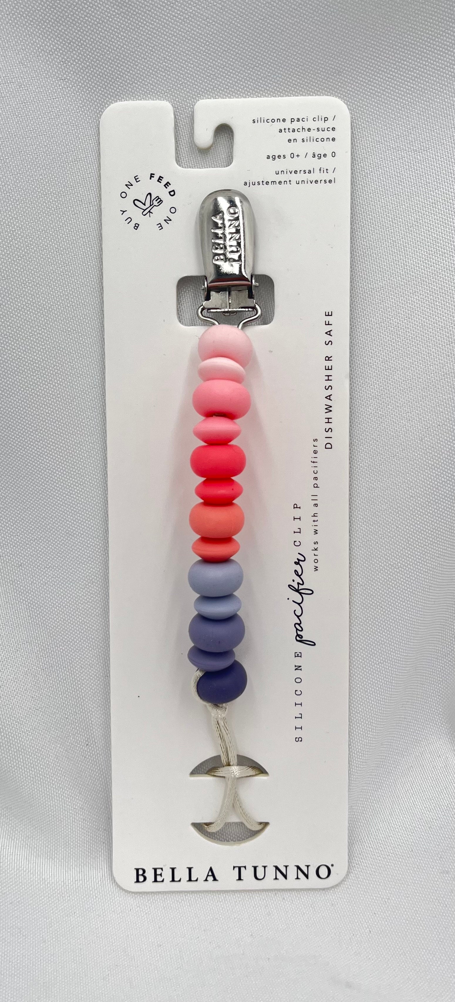 Bella Tunno Silicone Beaded Pacifier Clip