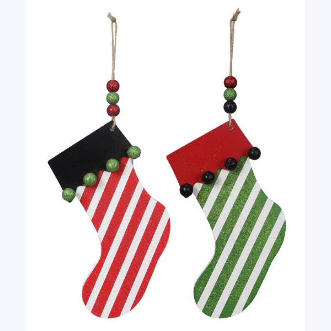 Wooden Stocking Wall Decor