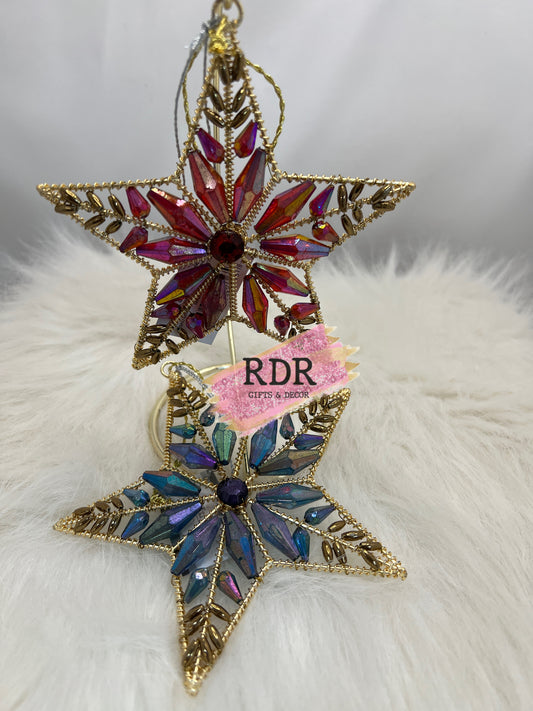 Glass Bead Star Ornament