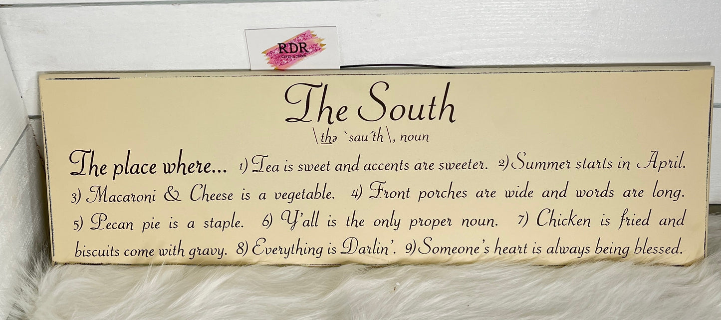Large The South Plaque