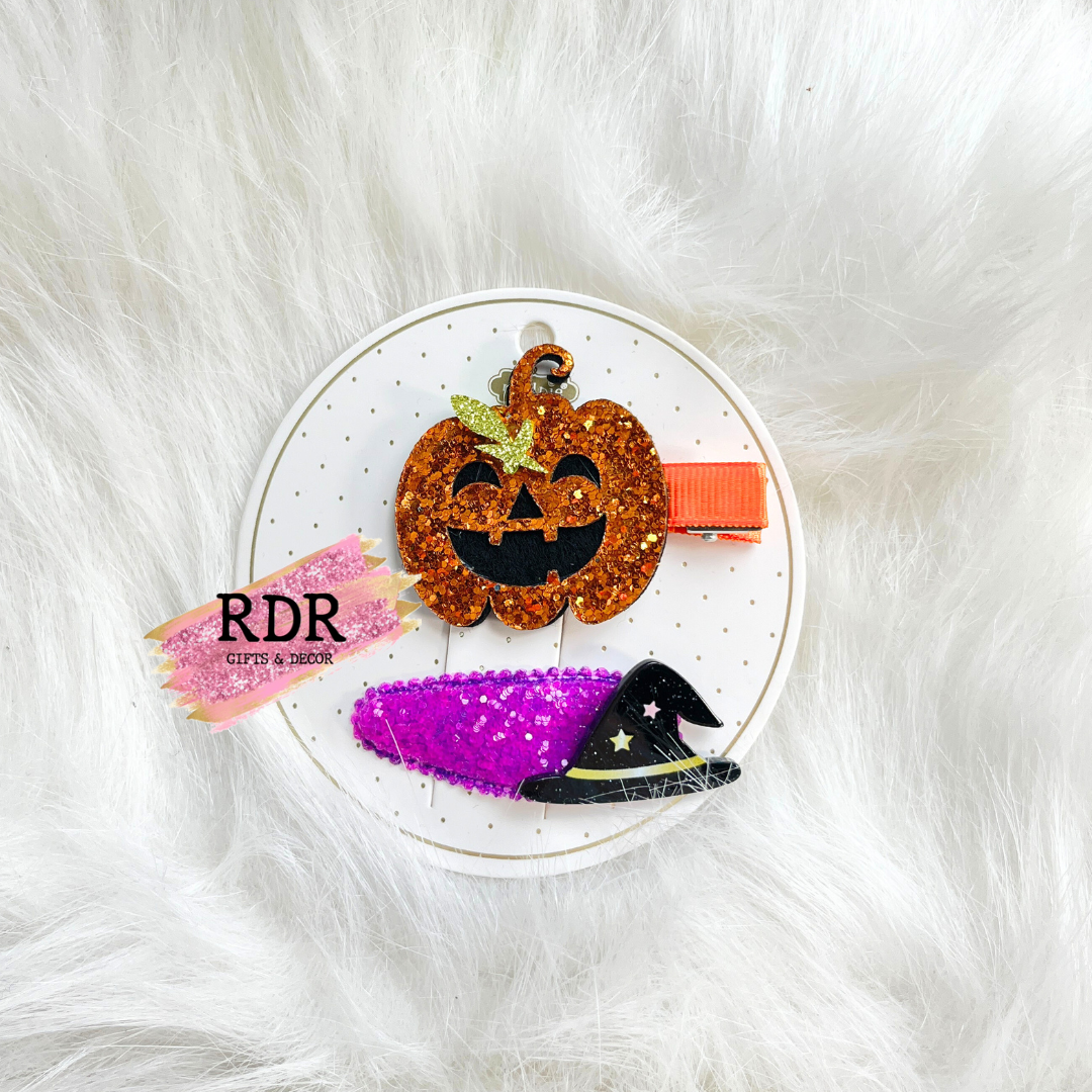 Mud Pie Girl Halloween Hair Clips
