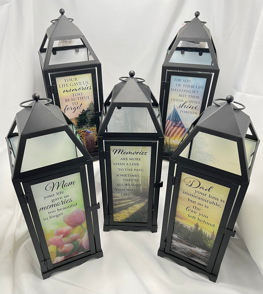 Carson Panoramic View Lantern with Flameless Candle