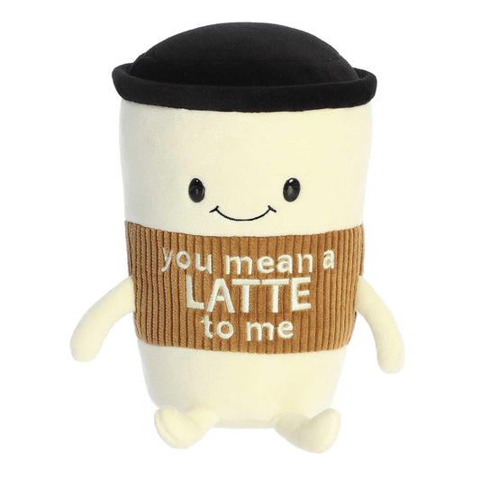 Aurora® Witty Just Sayin ' TM You Mean A Lattetm Stuffed Animal - Expressive Characters - Quirky Gift Ideas