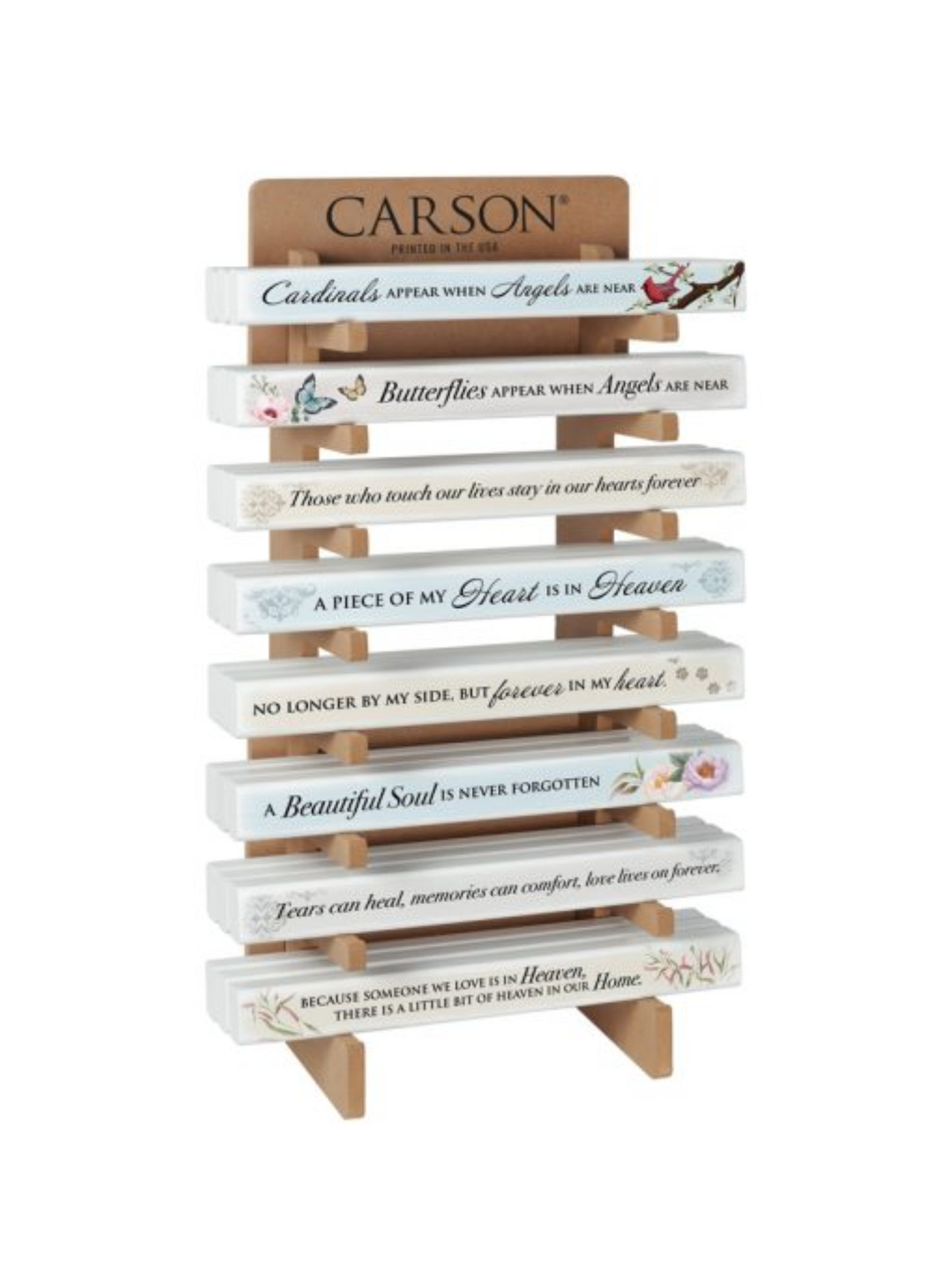 Wooden Bereavement Skinny Block Decor