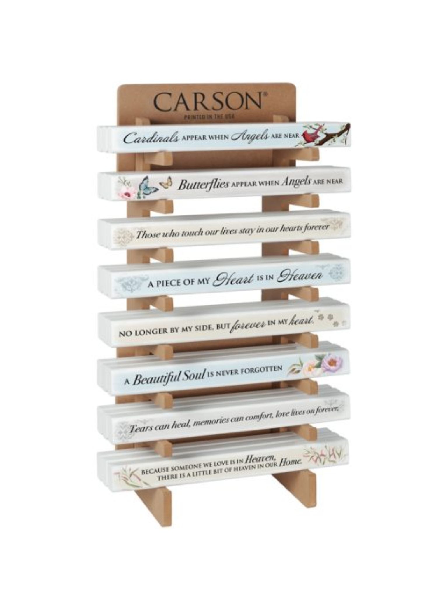 Wooden Bereavement Skinny Block Decor