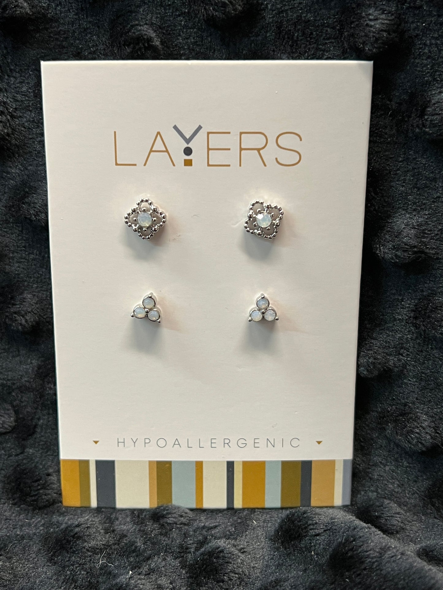 Layers Silver-tone Earrings