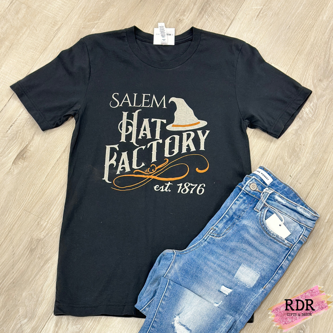 Salem Hat Factory Black Tee