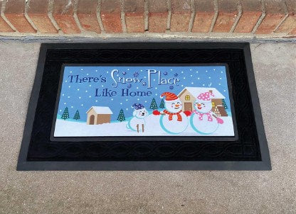 Snow Place Like Home Doormat Insert