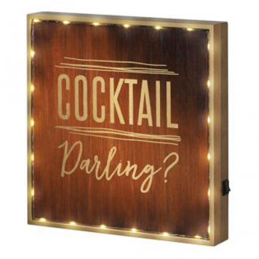 Wooden Cocktail Darling Sign