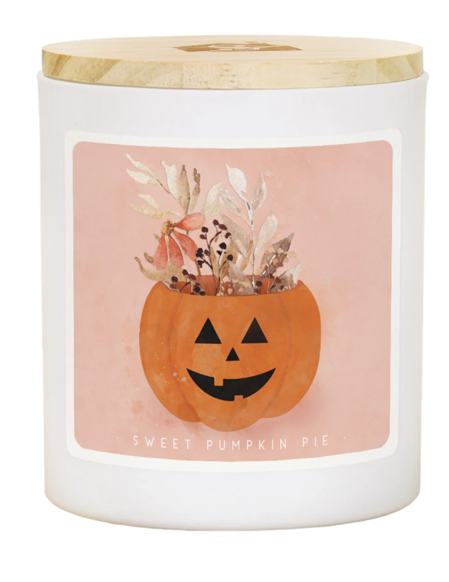 Halloween Candles With Wooden Lid