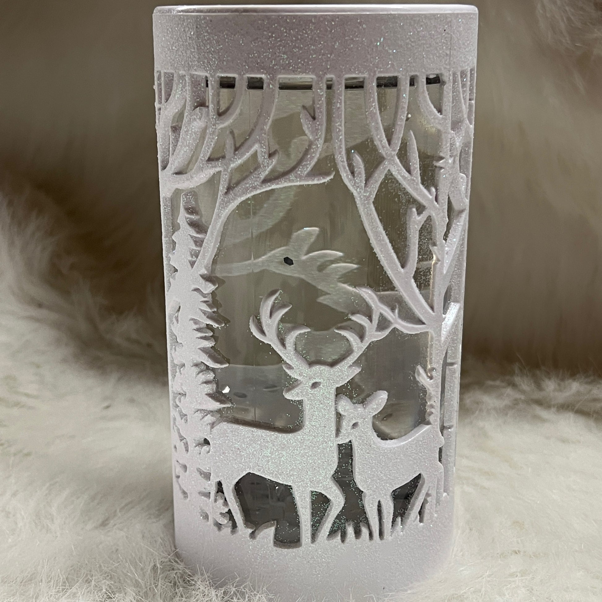 Tall Light Up Deer Water Globe