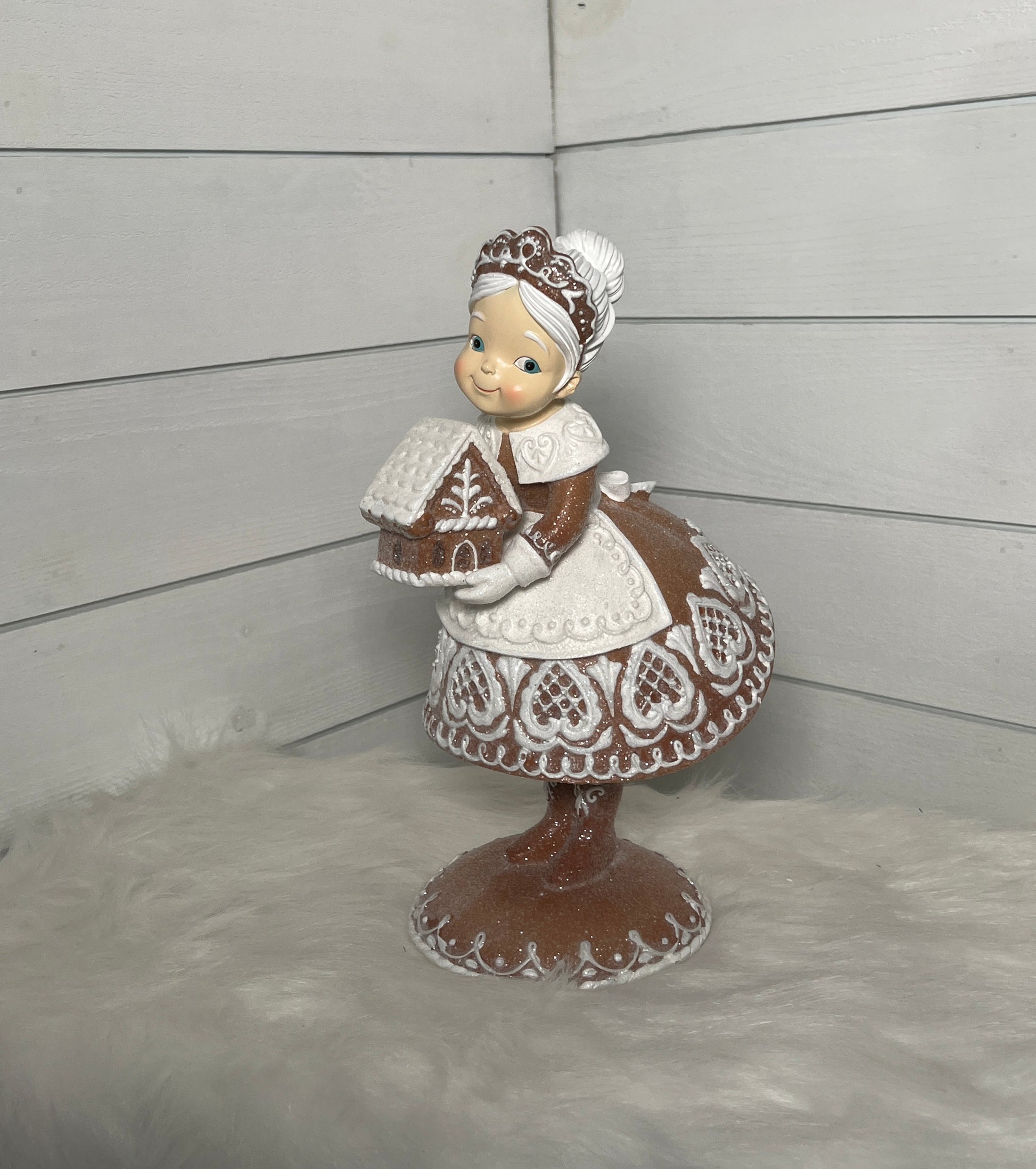 Mrs. Claus Gingerbread Figure