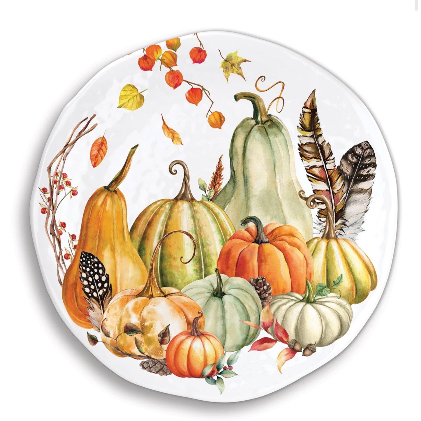 Michel Design Works Sweet Pumpkin Round Serving Tray
