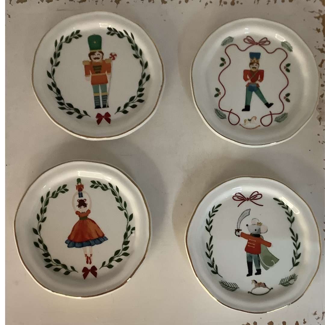Mud Pie Nutcracker Tidbit Plate