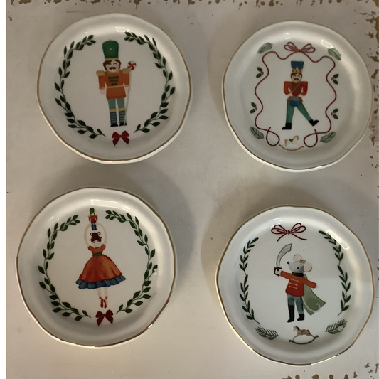 Mud Pie Nutcracker Tidbit Plate
