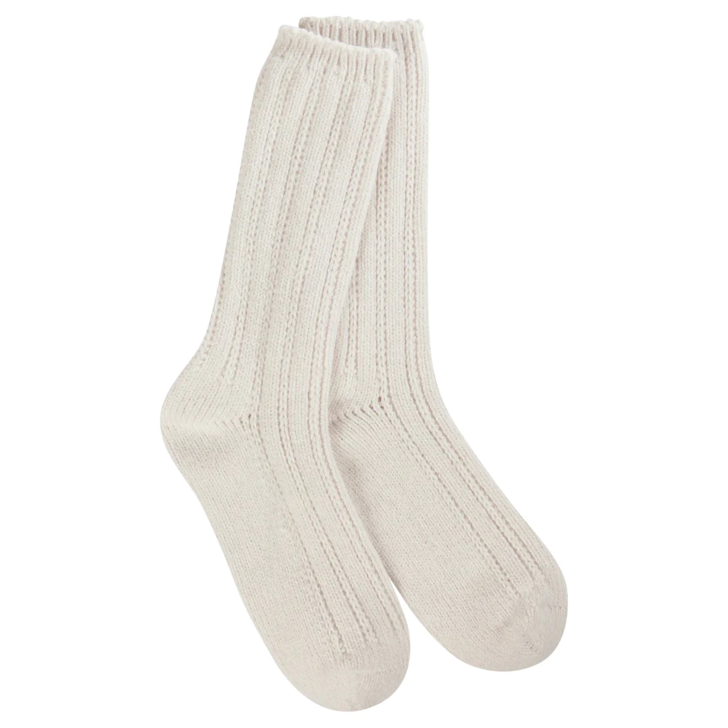 Weekend Collection Pointelle Crew Socks Cloud-132