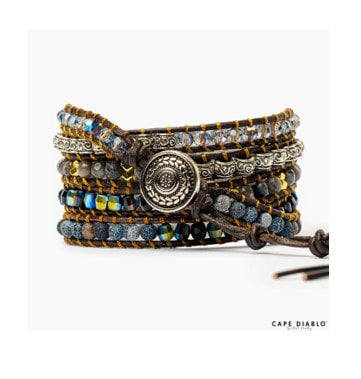 Cape Diablo Onyx Moonlight Protection Wrap Bracelet