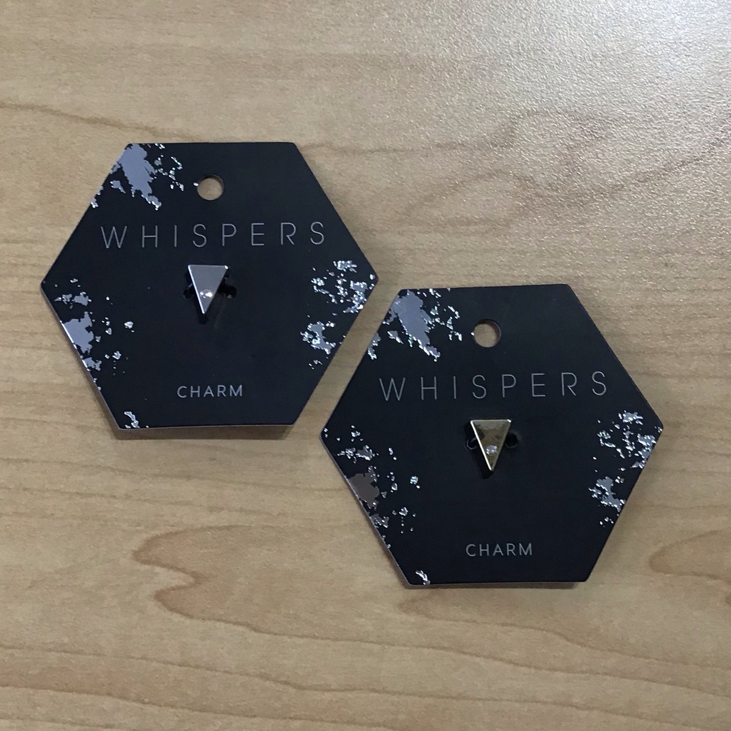 Whispers Triangle Charm