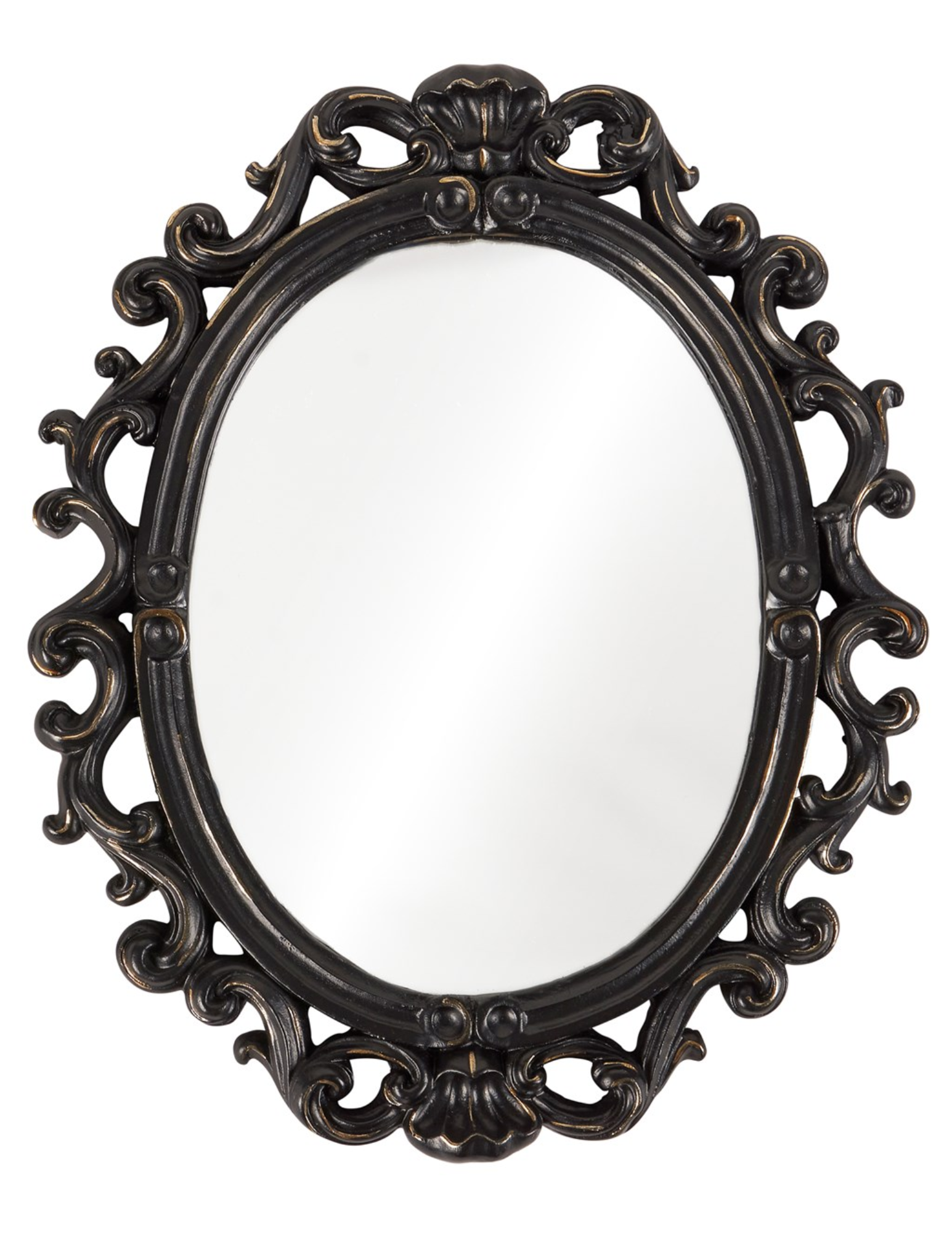 Black Filigree Mirror