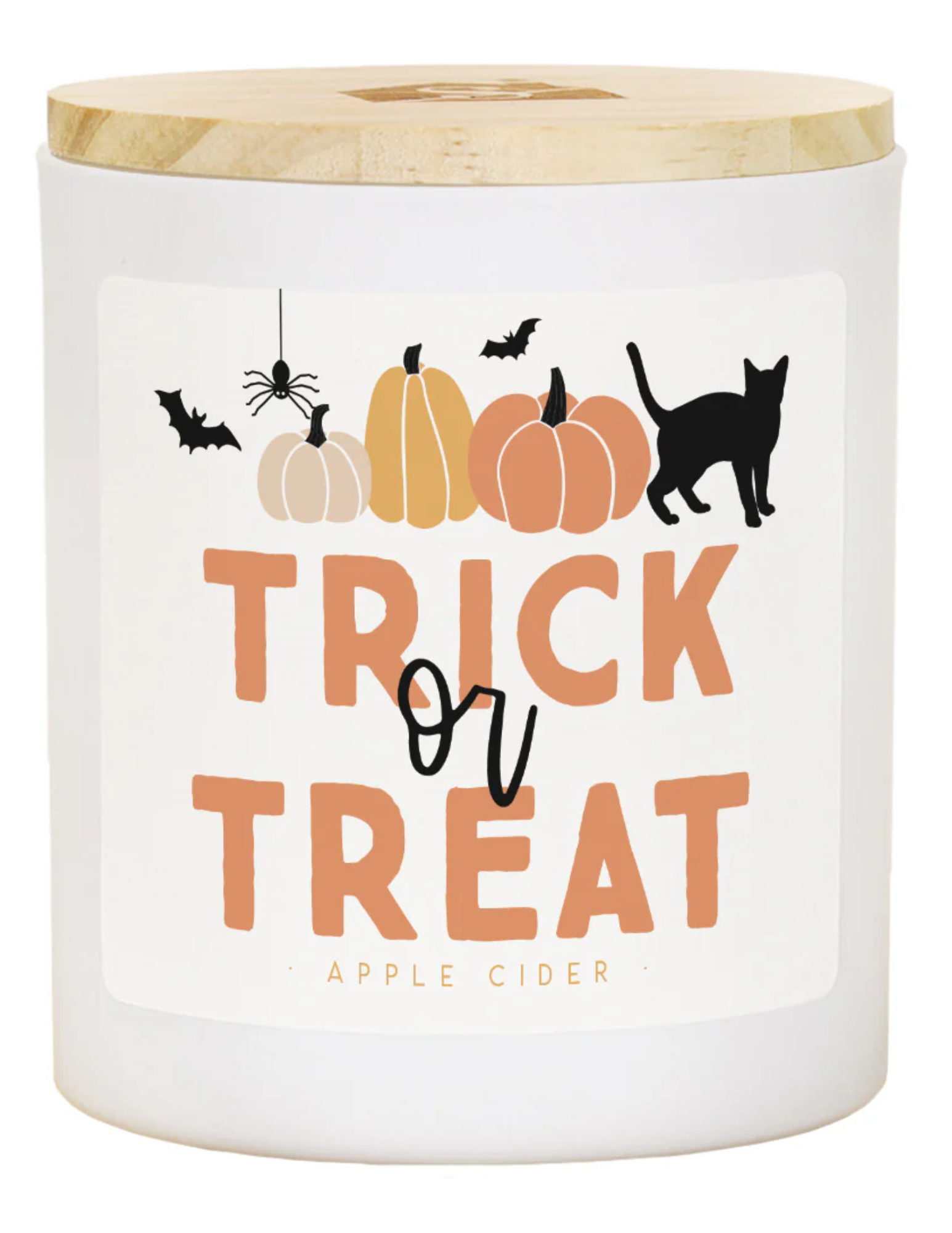 Halloween Candles With Wooden Lid