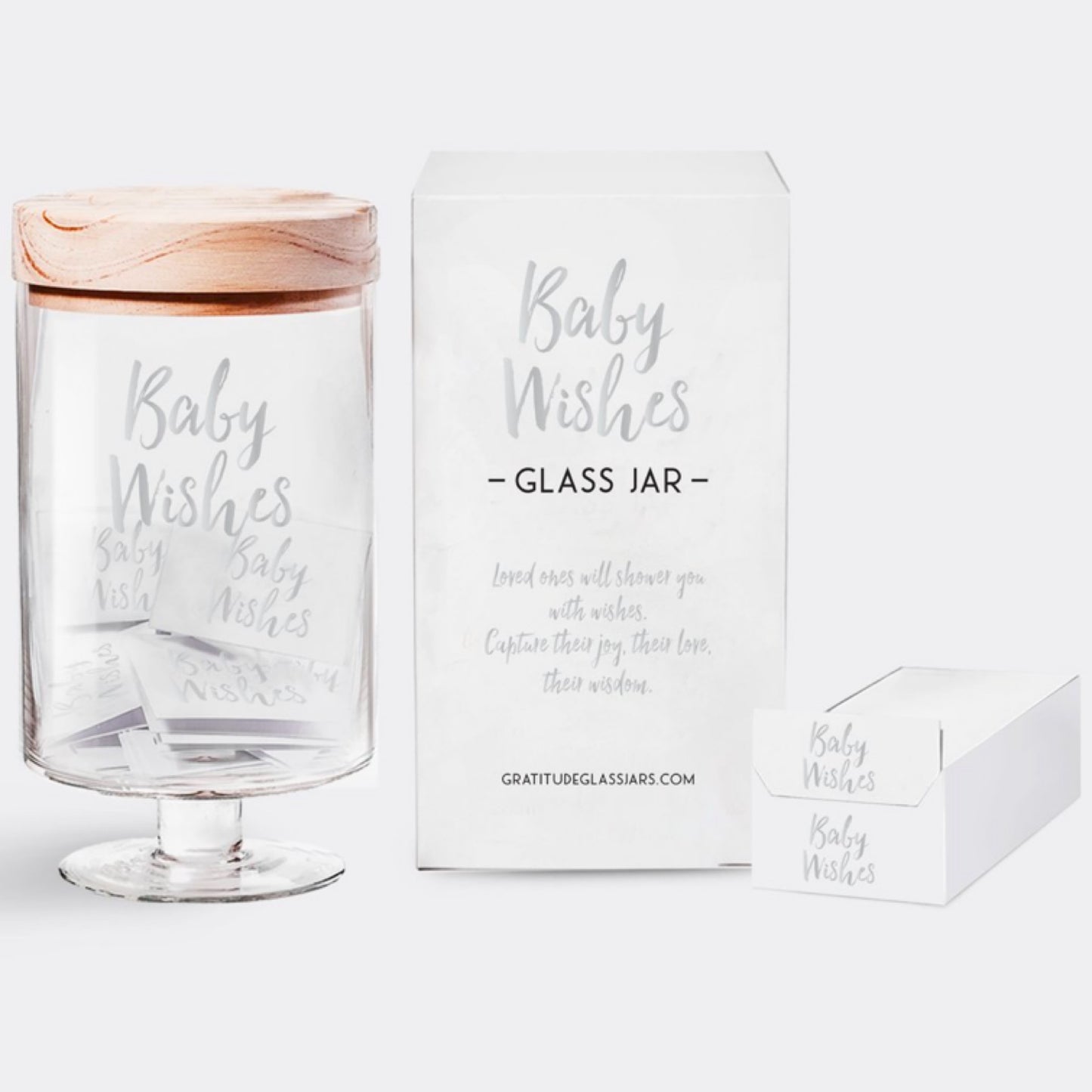 Baby Wishes Gratitude Glass Jar