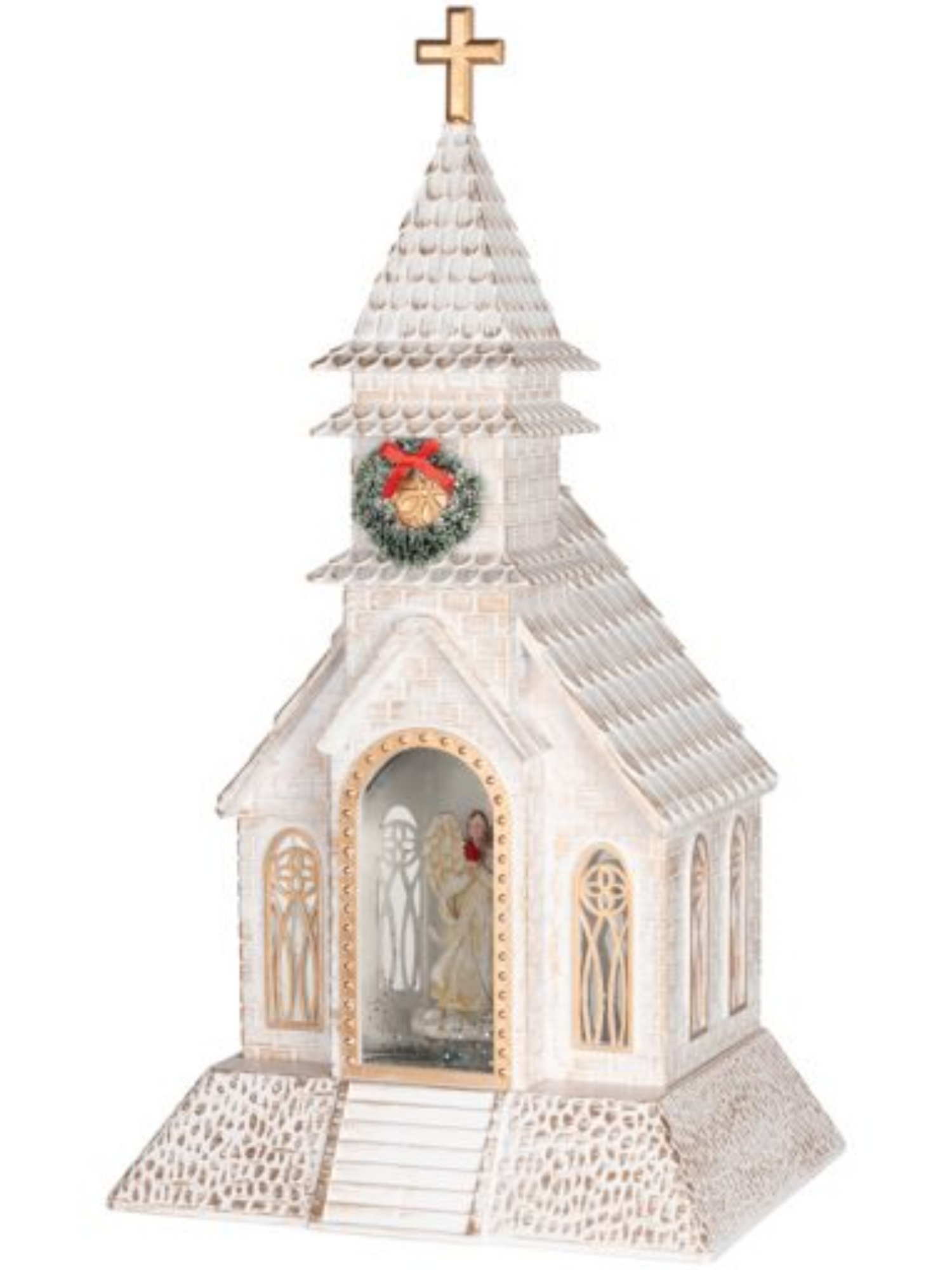 Church Water Glitter Lantern