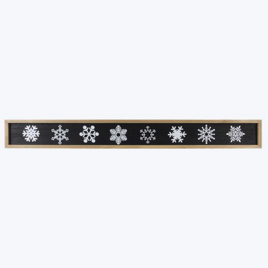 Wood Frames Snowflake Wall Art
