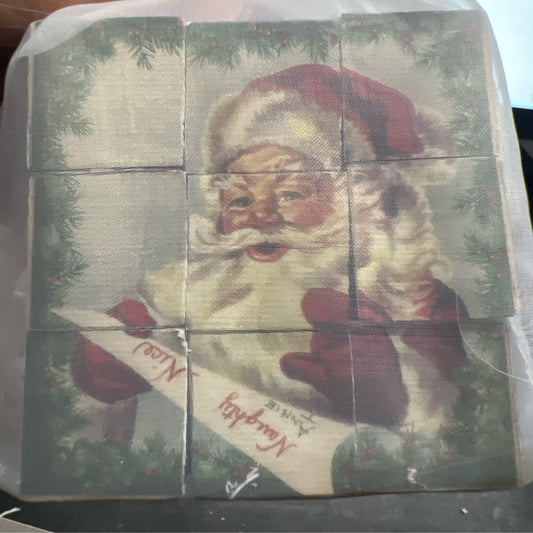 Church Puzzle Retro Santa