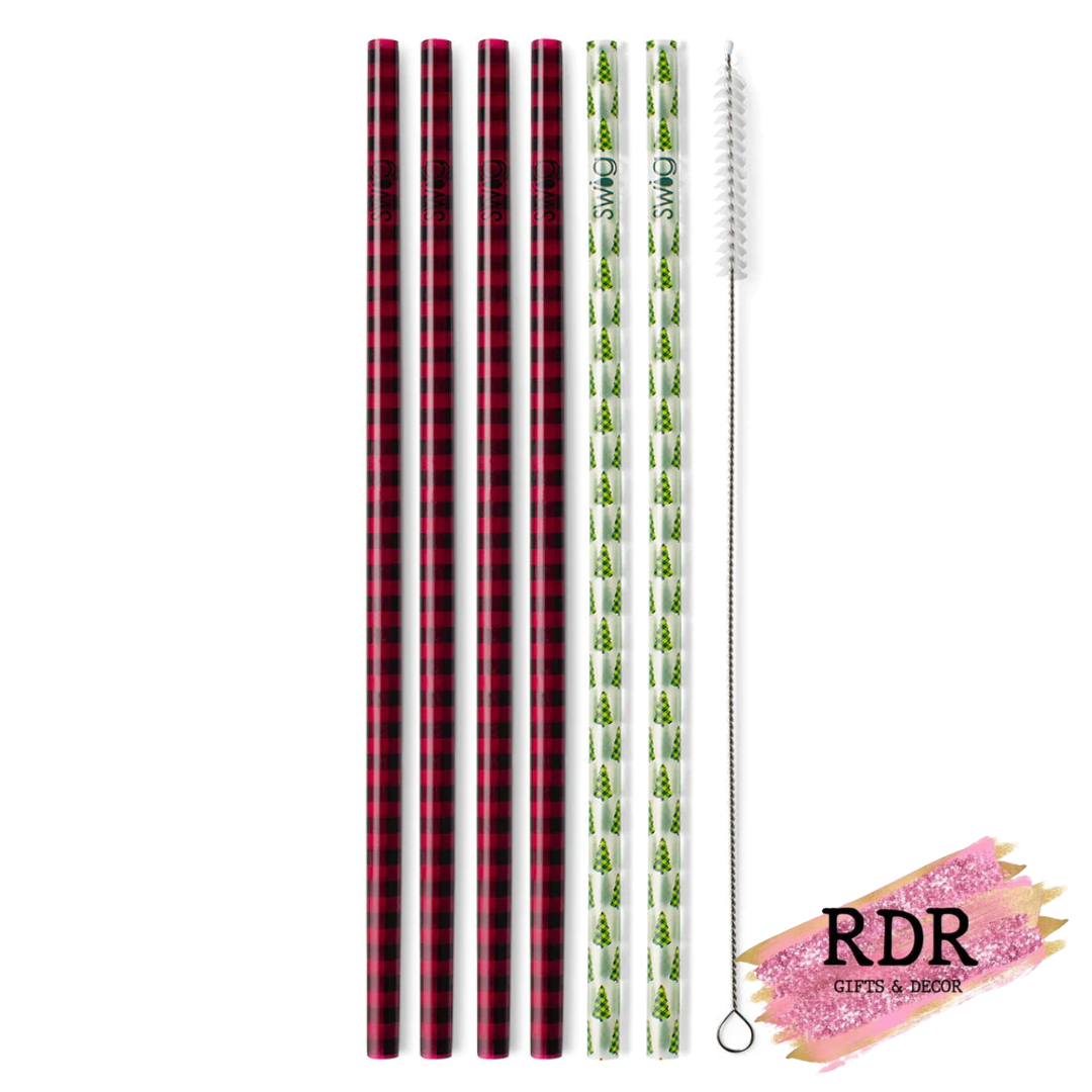 Swig Reusable Straws + Cleaning Brush