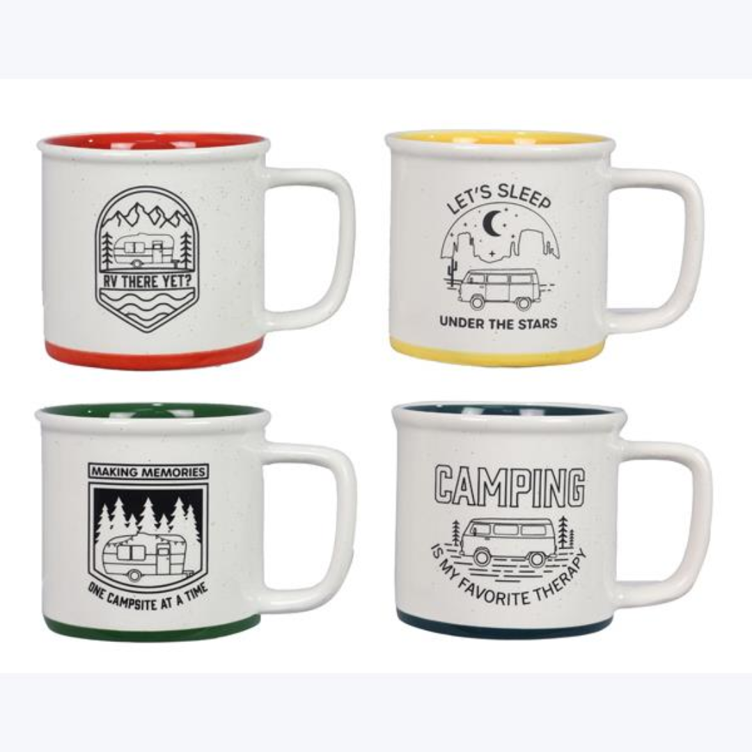 Ceramic Happy Camper Mugs