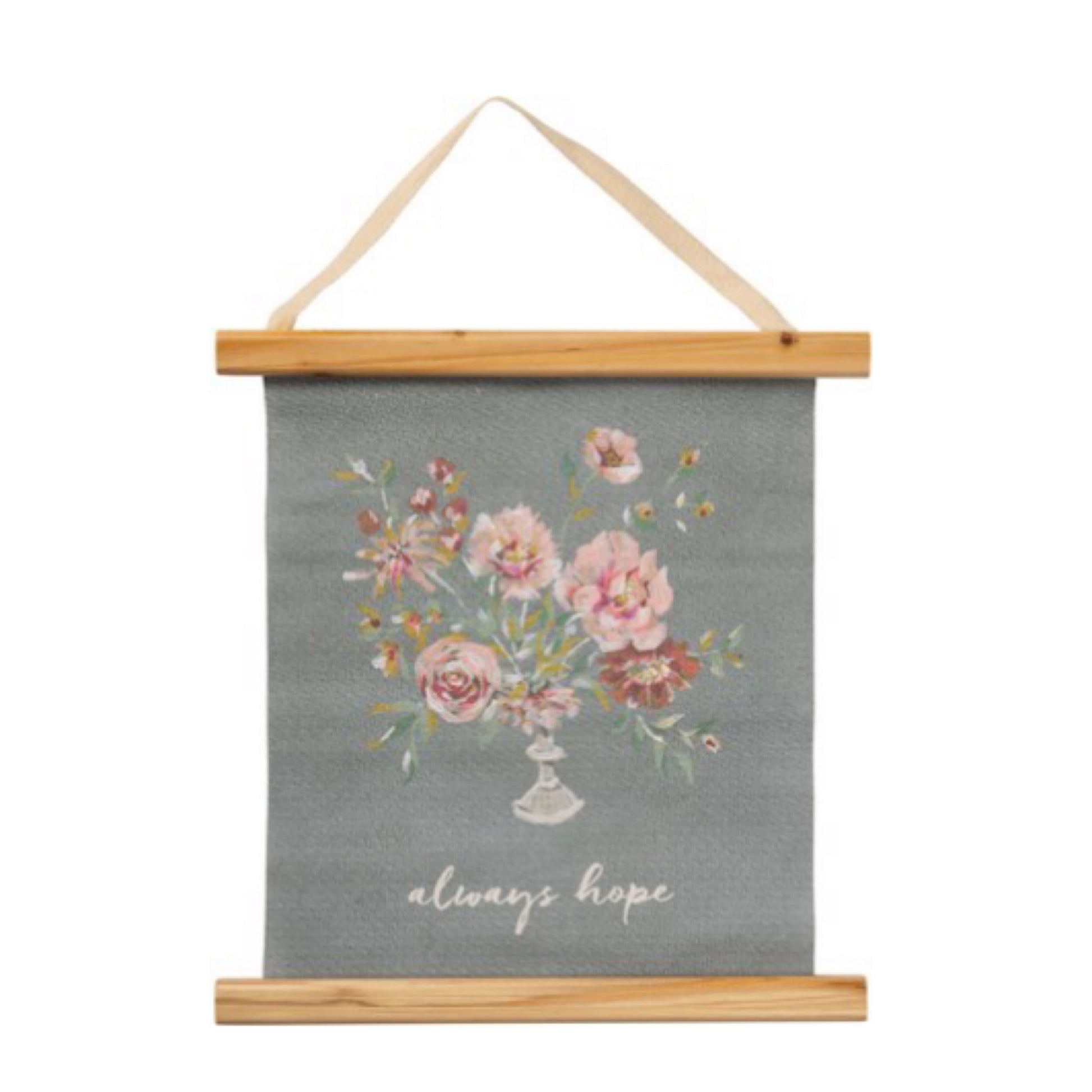 Canvas Scroll Wall Decor Always Hope