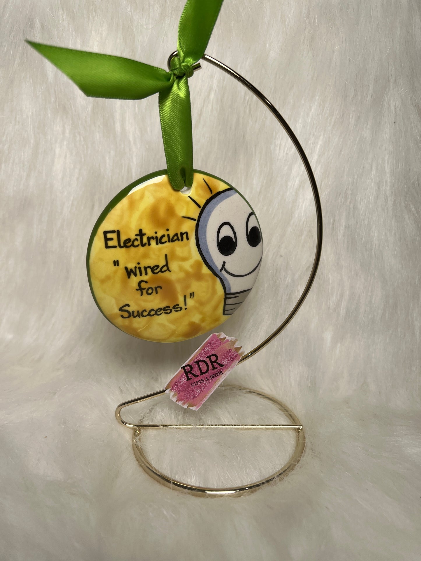 Nola Watkins Occupations Round Hand Painted Ornament