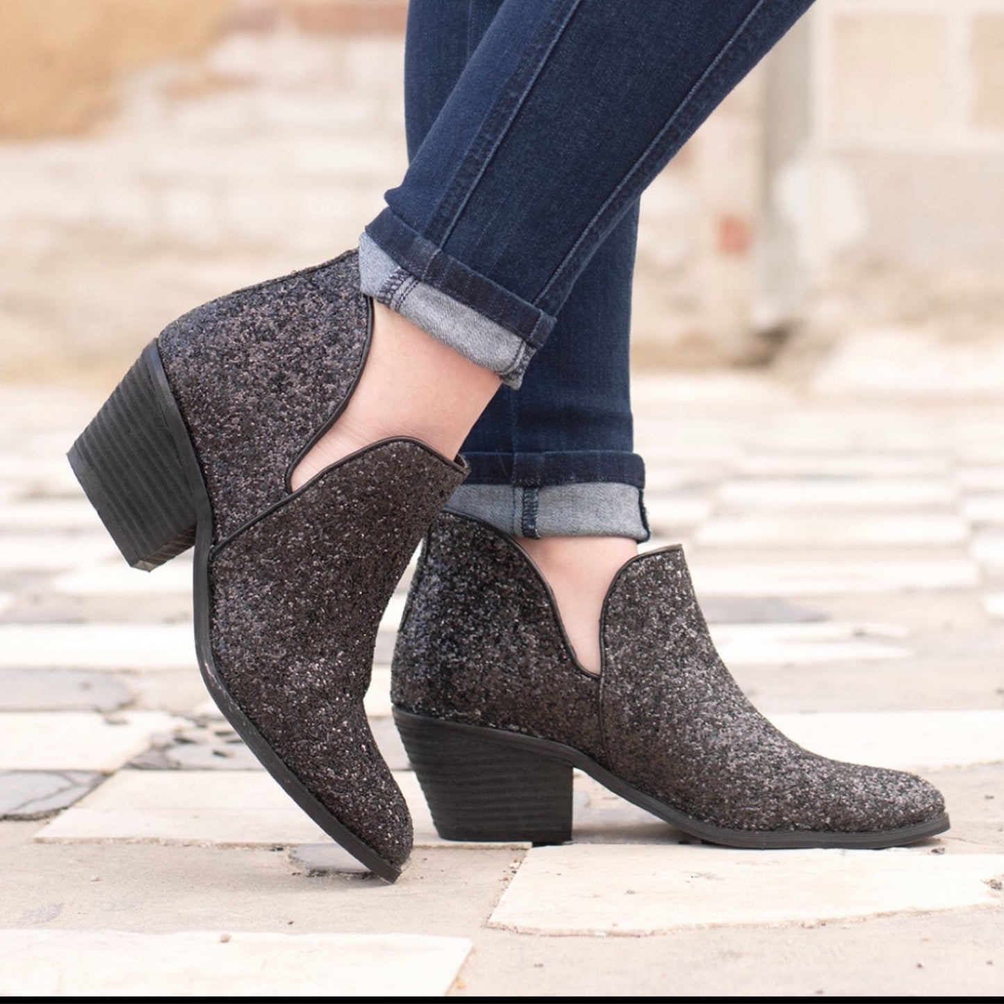 Corkys Glow Up Bootie- Black