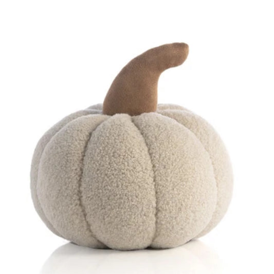 Medium Ivory Sherpa Pumpkin