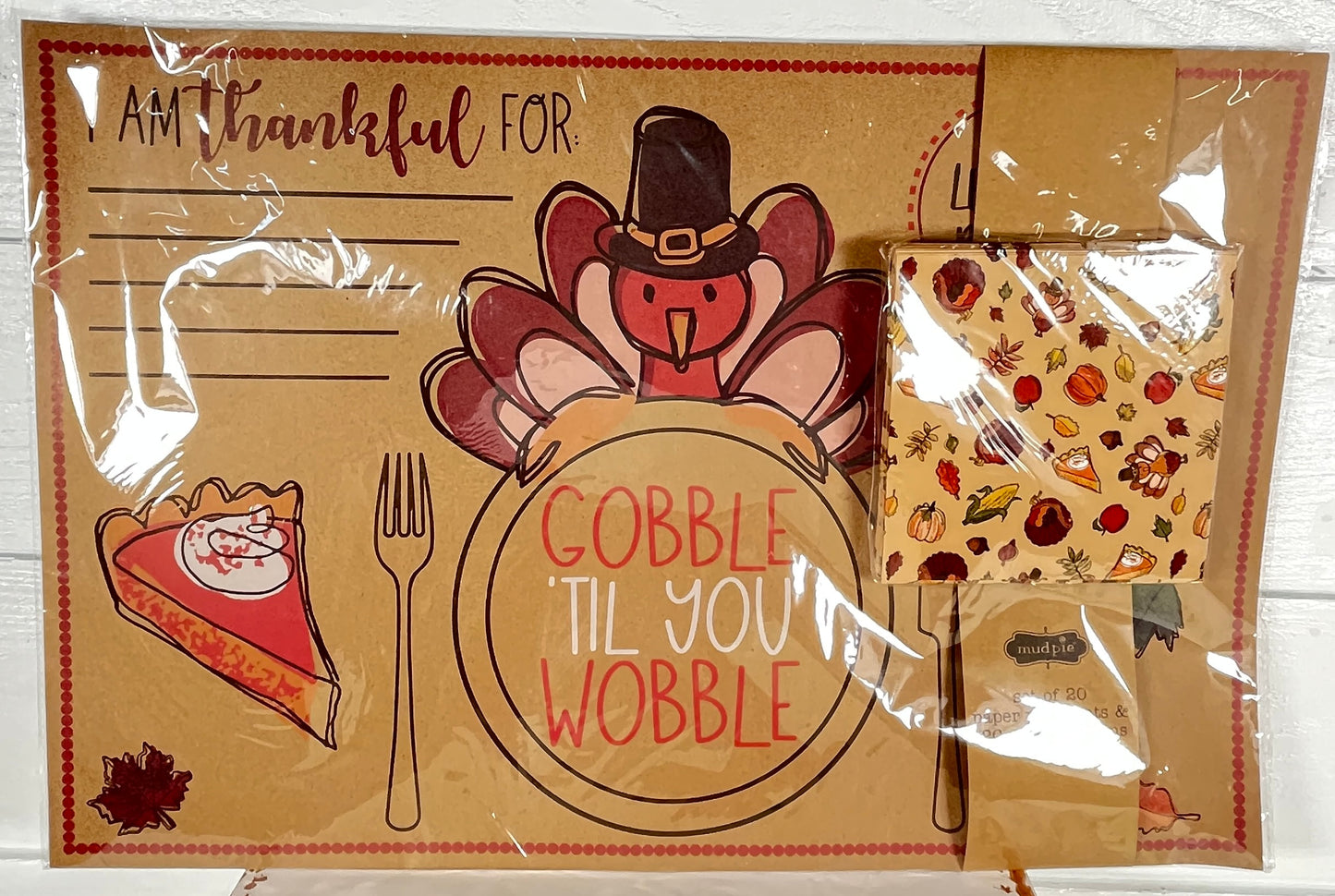 Thanksgiving Napkin and Place Setting Set