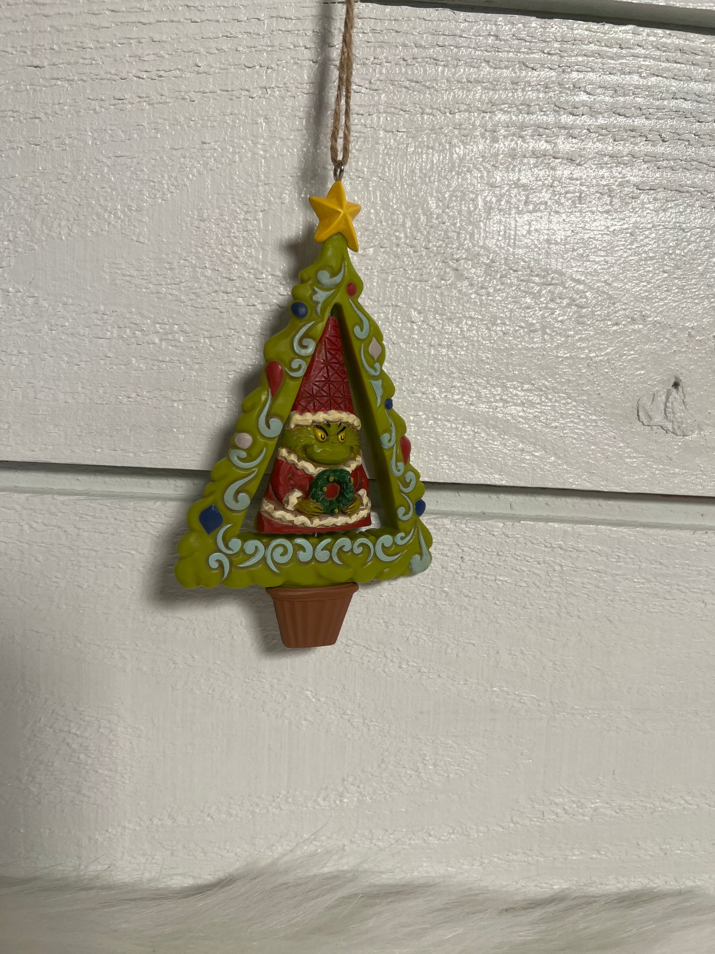 Jim Shore Grinch Gnome/Tree Rotating Ornament