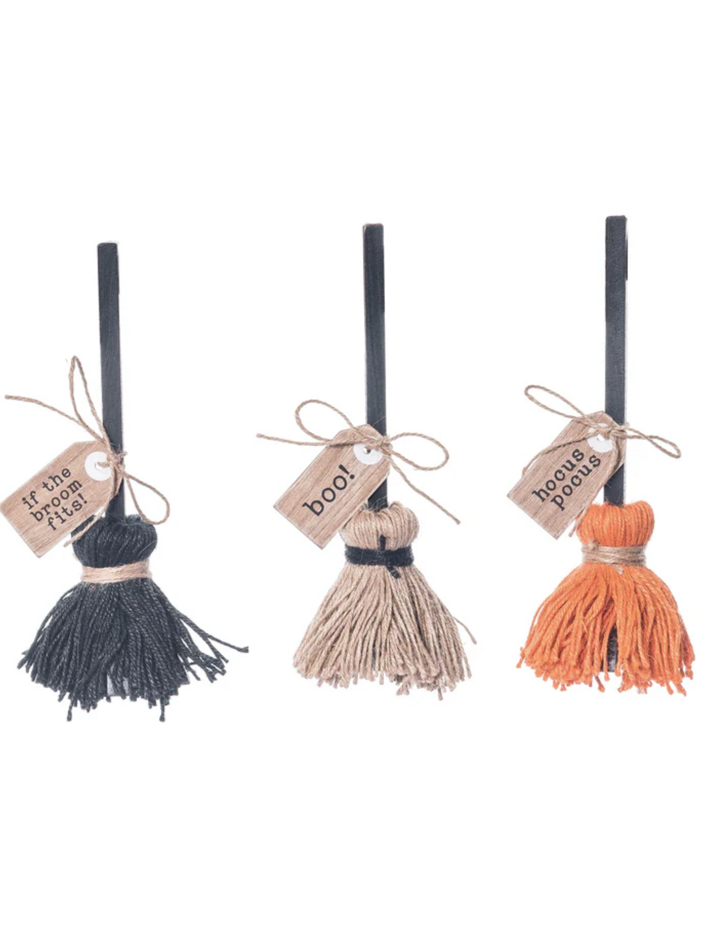 Small Spooky Broom Decor