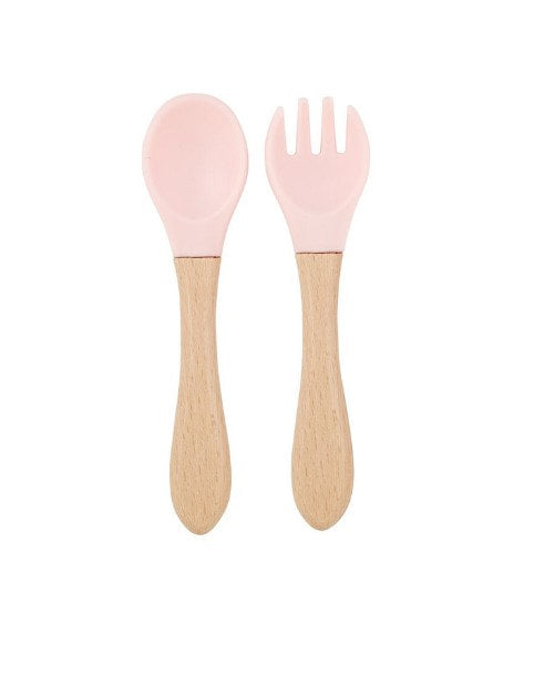 Silicone Tip Fork Spoon Set