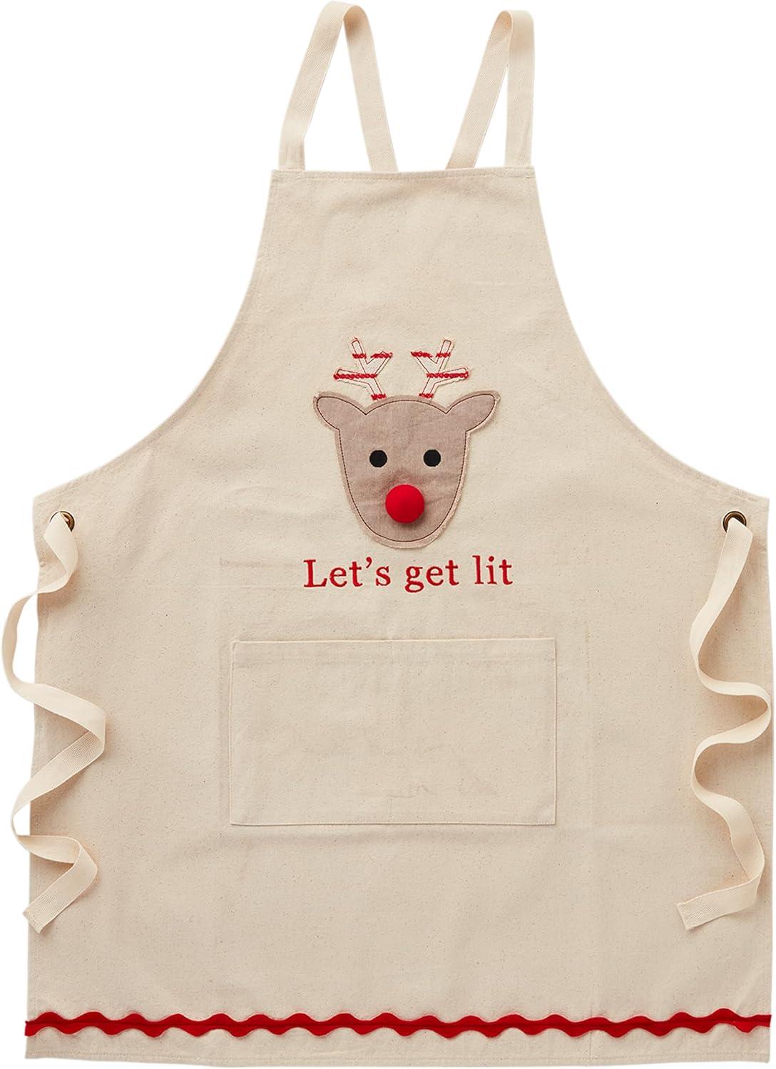 Mud Pie Reindeer LED Apron