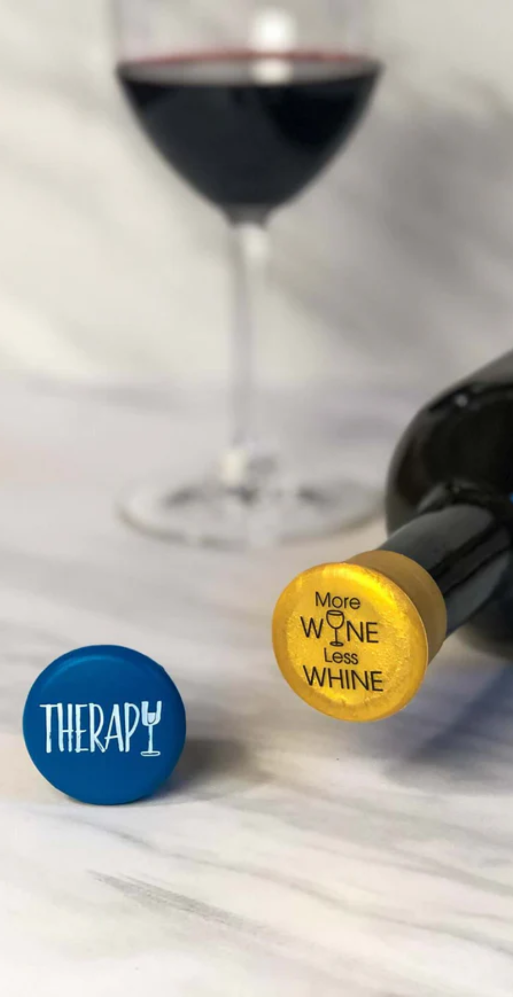 Wine Bottle Stopper Cap New Capabunga Black Trailer Full of Wine