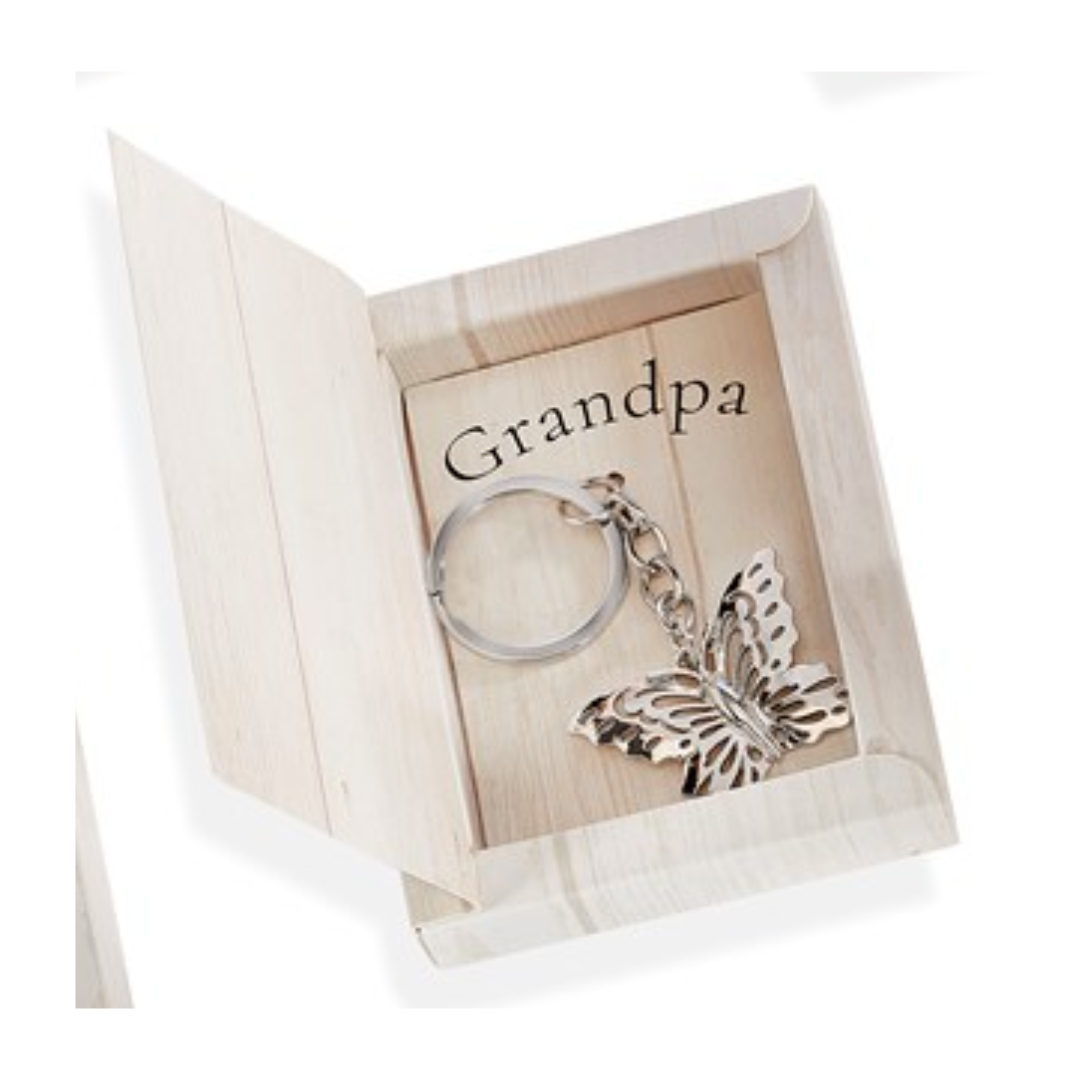 Flies With Butterflies Boxed Keychain