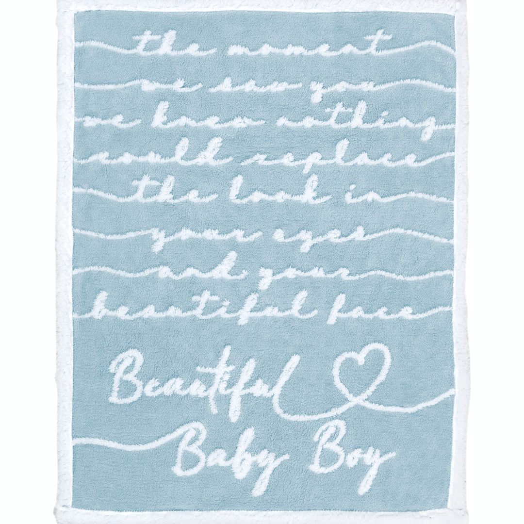 Inspirational Plush Baby Blanket