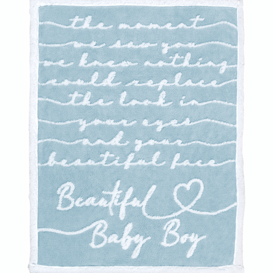 Inspirational Plush Baby Blanket