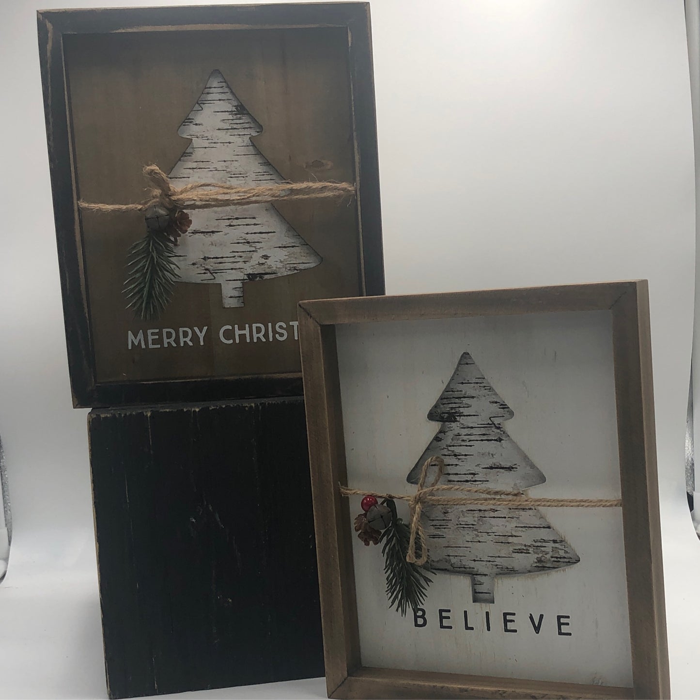 Wood Dimensional Christmas Tree Block