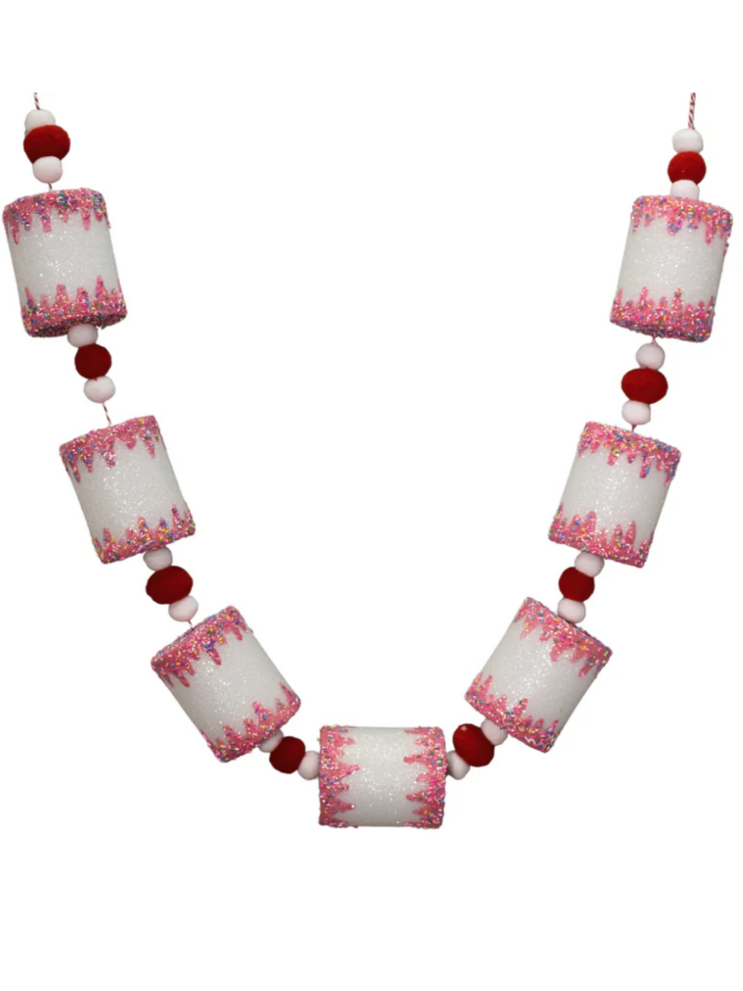 Marshmallow Confection Garland- 63"