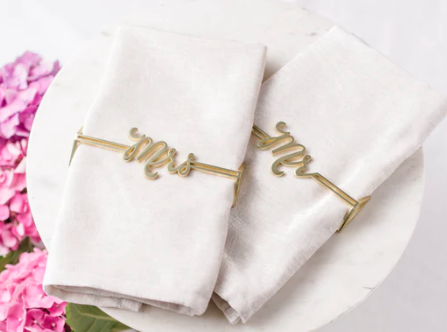 Mr. & Mrs. Napkin Wrap Set