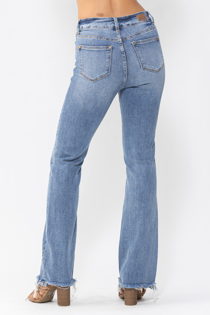 Judy Blue HW Double-Button Bootcut
