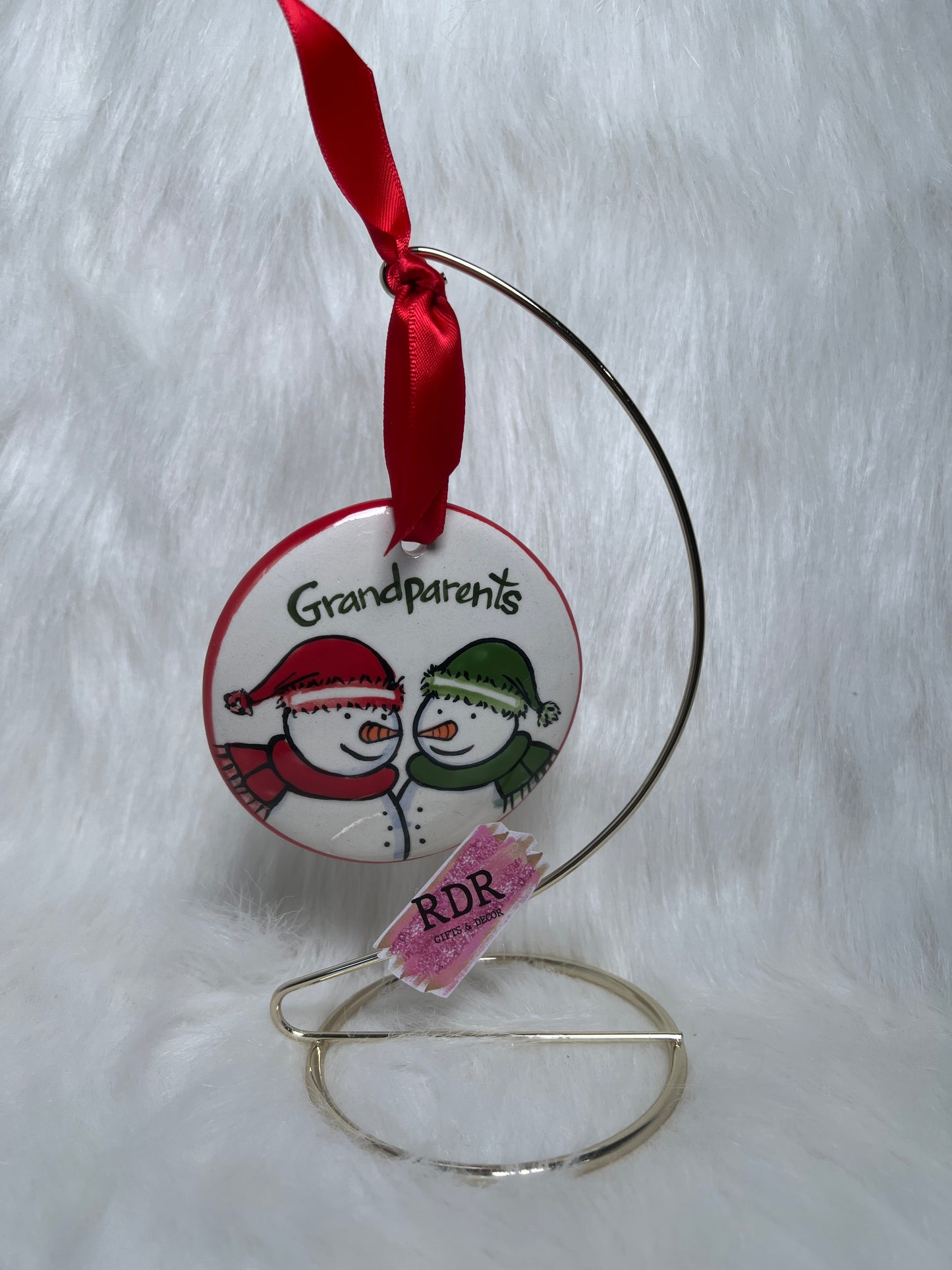 Nola Watkins Friends And Family Round Hand Painted Ornament